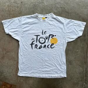 Le Tour de France White T-Shirt Vintage